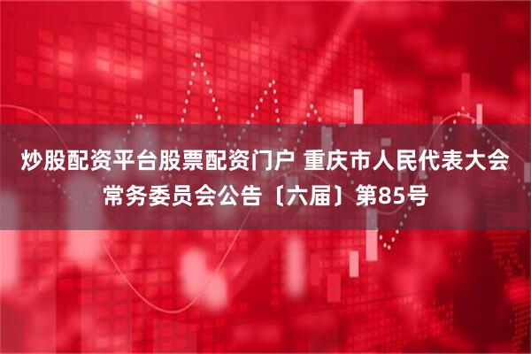 炒股配资平台股票配资门户 重庆市人民代表大会常务委员会公告〔六届〕第85号