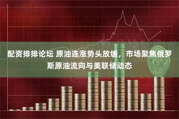 配资排排论坛 原油连涨势头放缓，市场聚焦俄罗斯原油流向与美联储动态