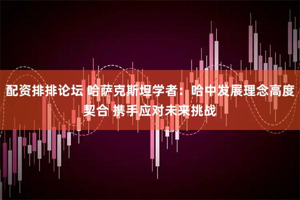 配资排排论坛 哈萨克斯坦学者：哈中发展理念高度契合 携手应对未来挑战